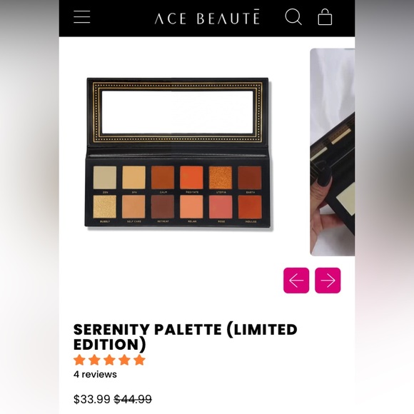 NEW ace beaute eyeshadow palette - Picture 7 of 7